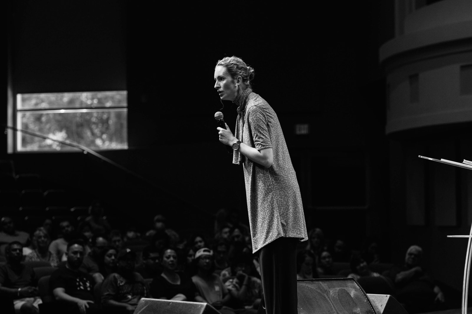 Tamryn Klintworth preaching at Champions Assembly