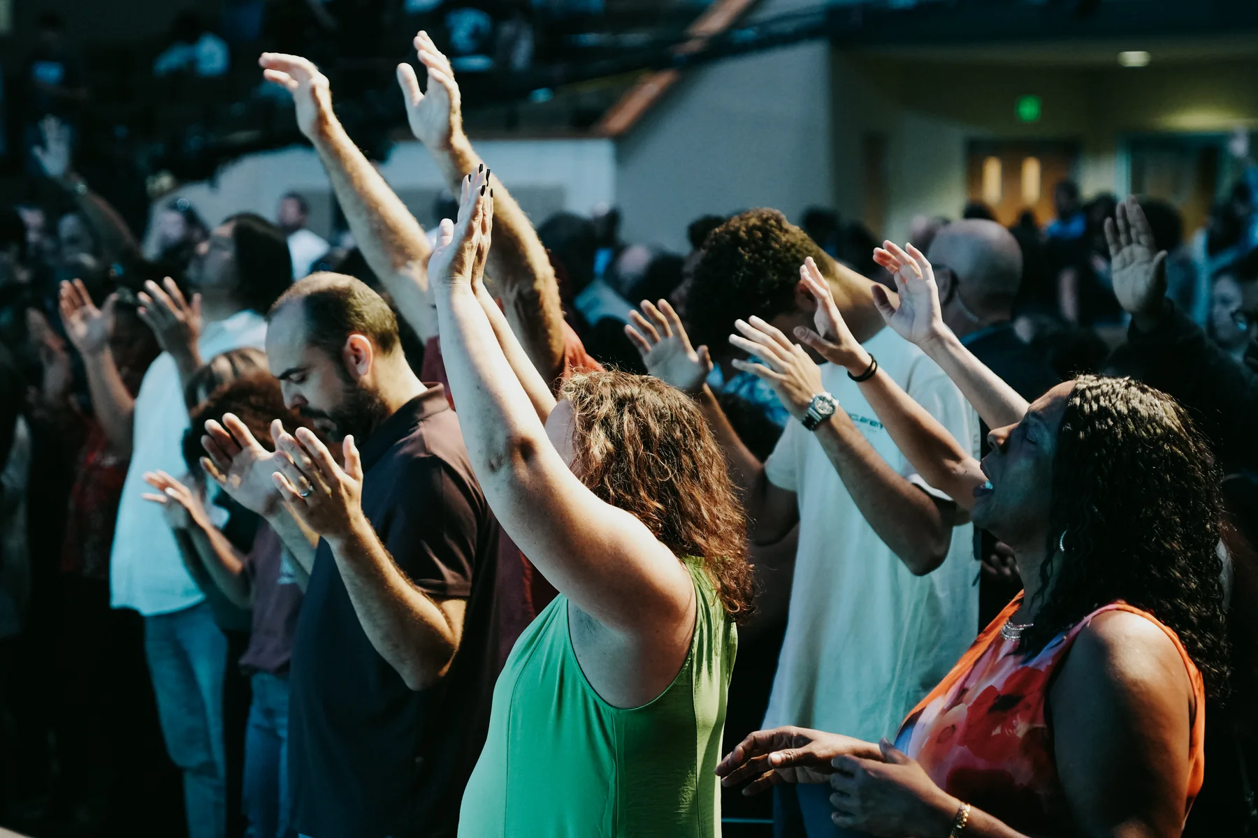 Congregation worshipping at Church In The Son